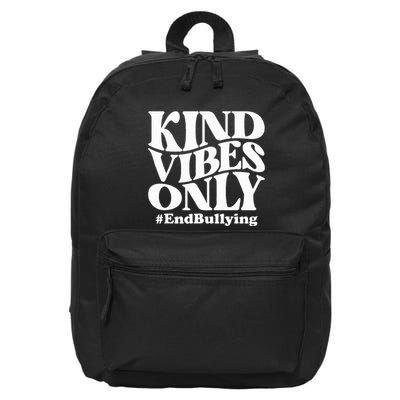Unity Day Orange Kind Vibes Only Anti Bullying Unity Day 16 in Basic Backpack
