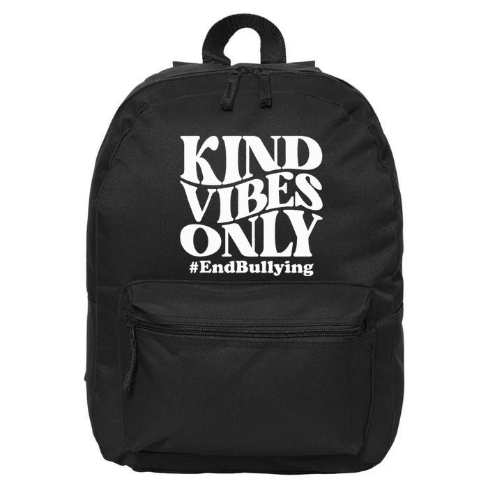 Unity Day Orange Kind Vibes Only Anti Bullying Unity Day 16 in Basic Backpack