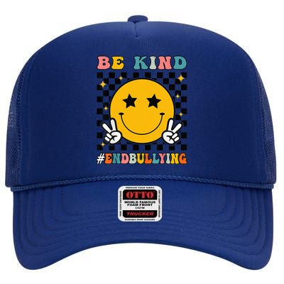 Unity Day Orange Anti Bullying Be Kind High Crown Mesh Back Trucker Hat