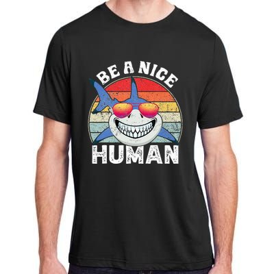 Unity Day Orange Shark Be A Nice Human Anti Bullying Adult ChromaSoft Performance T-Shirt