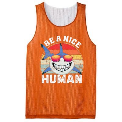 Unity Day Orange Shark Be A Nice Human Anti Bullying Mesh Reversible Basketball Jersey Tank