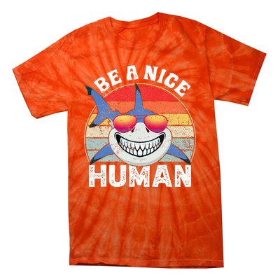 Unity Day Orange Shark Be A Nice Human Anti Bullying Tie-Dye T-Shirt