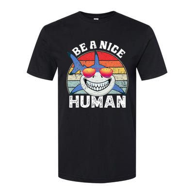 Unity Day Orange Shark Be A Nice Human Anti Bullying Softstyle CVC T-Shirt