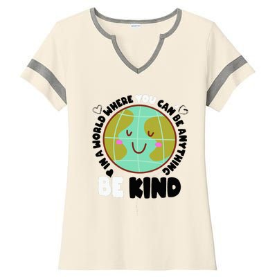 Unity Day Orange Be Kind Anti-Bullying Awareness Ladies Halftime Notch Neck Tee