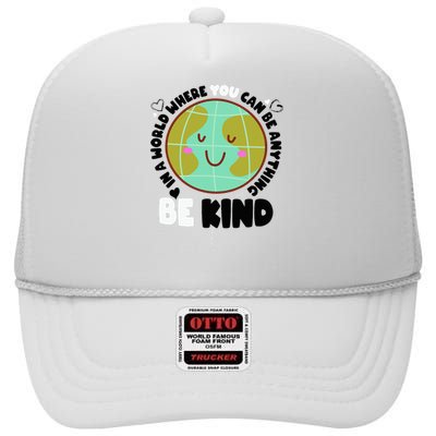 Unity Day Orange Be Kind Anti-Bullying Awareness High Crown Mesh Back Trucker Hat