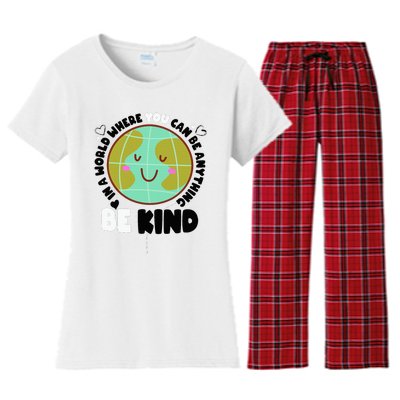 Unity Day Orange Be Kind Anti-Bullying Awareness Women's Flannel Pajama Set