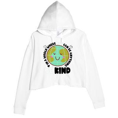 Unity Day Orange Be Kind Anti-Bullying Awareness Crop Fleece Hoodie