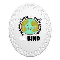 Unity Day Orange Be Kind Anti-Bullying Awareness Ceramic Oval Ornament