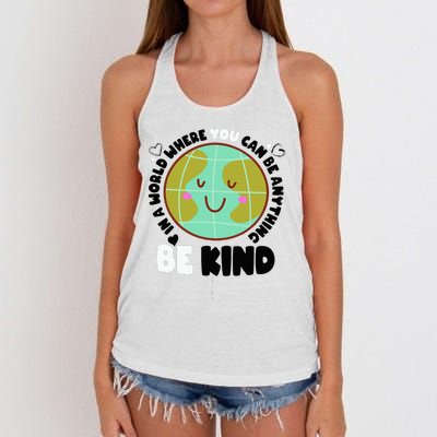 Unity Day Orange Be Kind Anti-Bullying Awareness Women's Knotted Racerback Tank