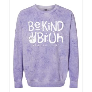 Unity Day Orange Anti Bullying Be Kind Bruh Kindness Colorblast Crewneck Sweatshirt