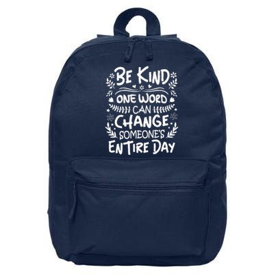 Unity Day Orange Anti Bullying Kindness Gift Be kind 16 in Basic Backpack