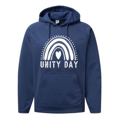 Unity Day Orange Unity Day Orange Anti Bullying Performance Fleece Hoodie