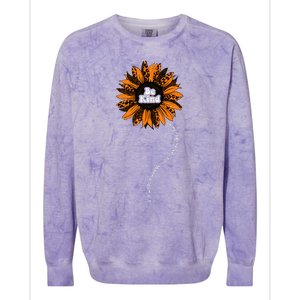 Unity Day Orange Be Kind Anti Bullying Kindness Sunflower Colorblast Crewneck Sweatshirt