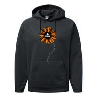 Unity Day Orange Be Kind Anti Bullying Kindness Sunflower Performance Fleece Hoodie