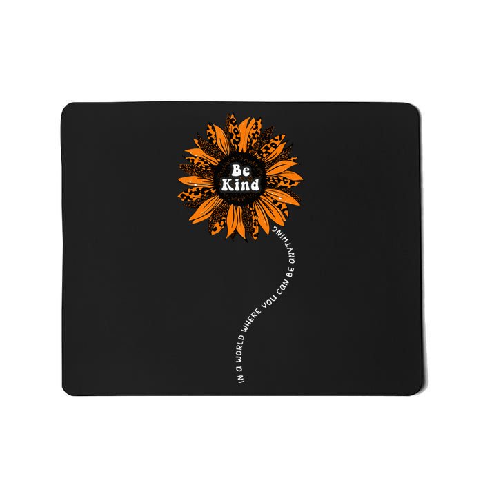 Unity Day Orange Be Kind Anti Bullying Kindness Sunflower Mousepad