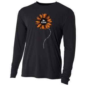 Unity Day Orange Be Kind Anti Bullying Kindness Sunflower Cooling Performance Long Sleeve Crew