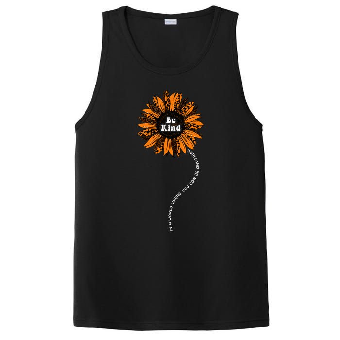 Unity Day Orange Be Kind Anti Bullying Kindness Sunflower PosiCharge Competitor Tank