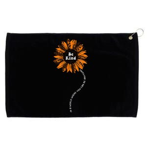 Unity Day Orange Be Kind Anti Bullying Kindness Sunflower Grommeted Golf Towel