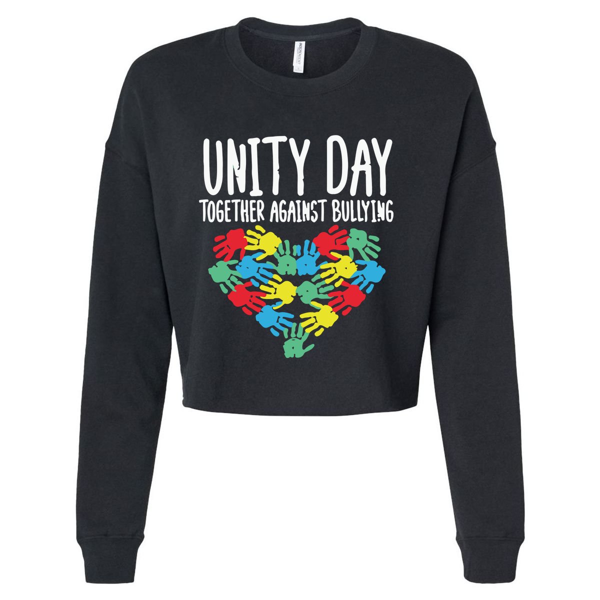 Unity Day Orange Cropped Pullover Crew