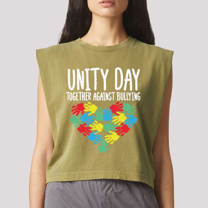 Unity Day Orange Garment-Dyed Women's Muscle Tee