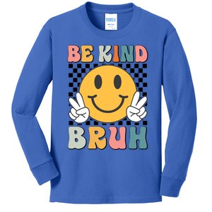 Unity Day Orange Funny Gift Anti Bullying Be Kind Bruh Kindness Great Gift Kids Long Sleeve Shirt