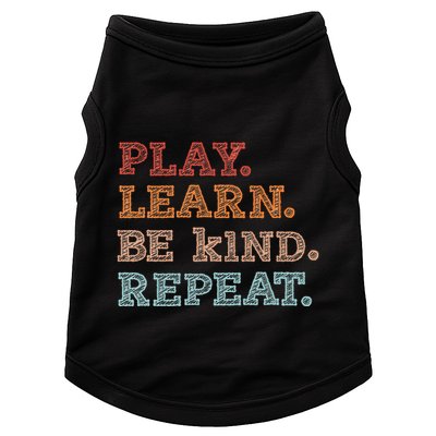 Unity Day Orange Play Learn Be Kind Repeat Doggie Tank