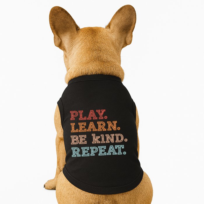 Unity Day Orange Play Learn Be Kind Repeat Doggie Tank