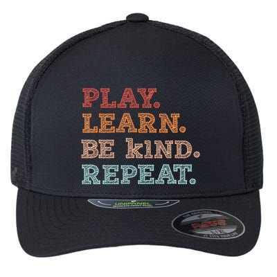 Unity Day Orange Play Learn Be Kind Repeat Flexfit Unipanel Trucker Cap