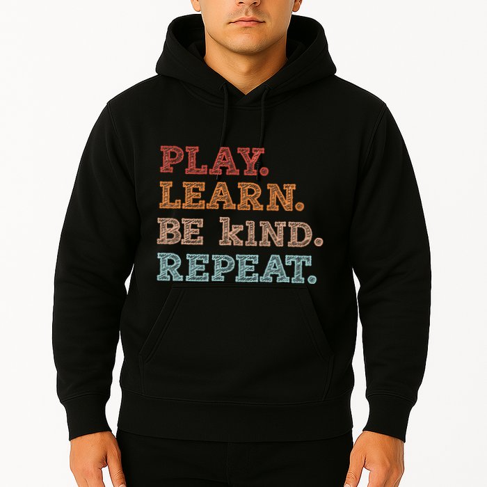 Unity Day Orange Play Learn Be Kind Repeat Hoodie