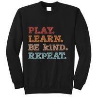 Unity Day Orange Play Learn Be Kind Repeat Sweatshirt
