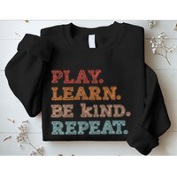 Unity Day Orange Play Learn Be Kind Repeat Sweatshirt