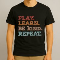 Unity Day Orange Play Learn Be Kind Repeat T-Shirt