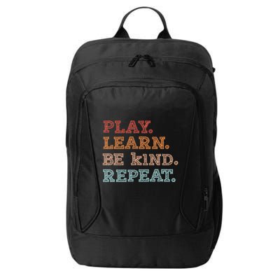 Unity Day Orange Play Learn Be Kind Repeat City Backpack