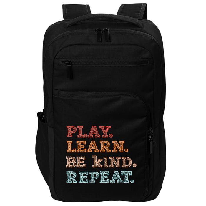 Unity Day Orange Play Learn Be Kind Repeat Impact Tech Backpack