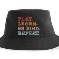 Unity Day Orange Play Learn Be Kind Repeat Sustainable Bucket Hat
