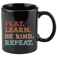 Unity Day Orange Play Learn Be Kind Repeat 11oz C Handle Ceramic Mug