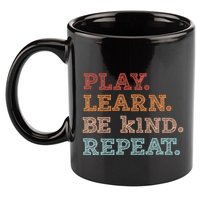Unity Day Orange Play Learn Be Kind Repeat 11oz C Handle Ceramic Mug