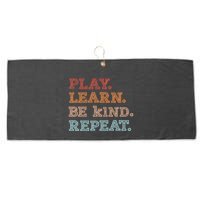 Unity Day Orange Play Learn Be Kind Repeat Large Microfiber Waffle Golf Towel