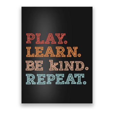 Unity Day Orange Play Learn Be Kind Repeat Poster