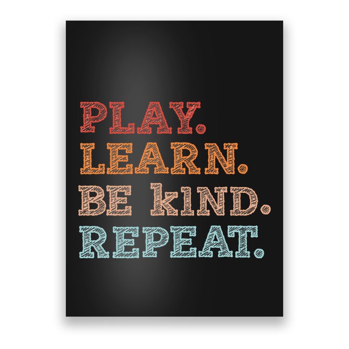 Unity Day Orange Play Learn Be Kind Repeat Poster