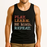 Unity Day Orange Play Learn Be Kind Repeat Tank Top