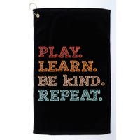 Unity Day Orange Play Learn Be Kind Repeat Golf Towel