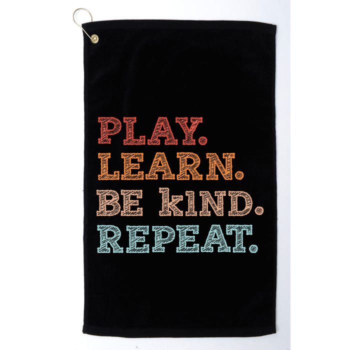 Unity Day Orange Play Learn Be Kind Repeat Golf Towel