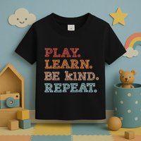 Unity Day Orange Play Learn Be Kind Repeat Toddler T-Shirt