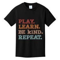 Unity Day Orange Play Learn Be Kind Repeat Kids T-Shirt