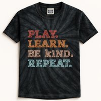 Unity Day Orange Play Learn Be Kind Repeat Kids Tie-Dye T-Shirt