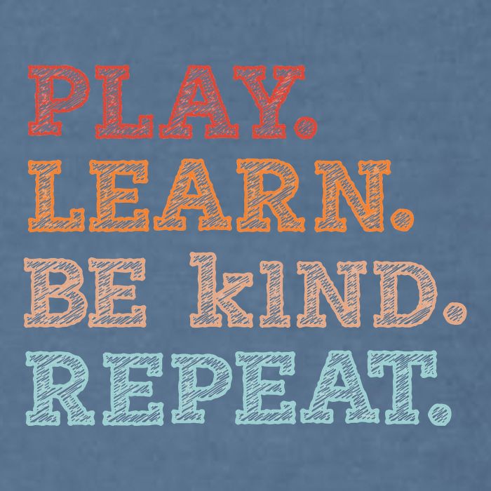 Unity Day Orange Play Learn Be Kind Repeat Garment-Dyed Sweatshirt