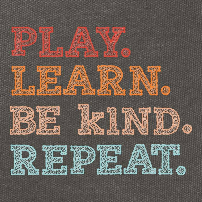 Unity Day Orange Play Learn Be Kind Repeat Cotton Canvas Backpack