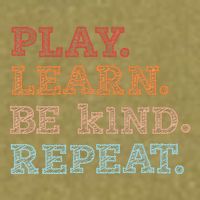 Unity Day Orange Play Learn Be Kind Repeat Garment-Dyed Women's Muscle Tee