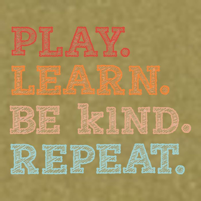 Unity Day Orange Play Learn Be Kind Repeat Garment-Dyed Women's Muscle Tee